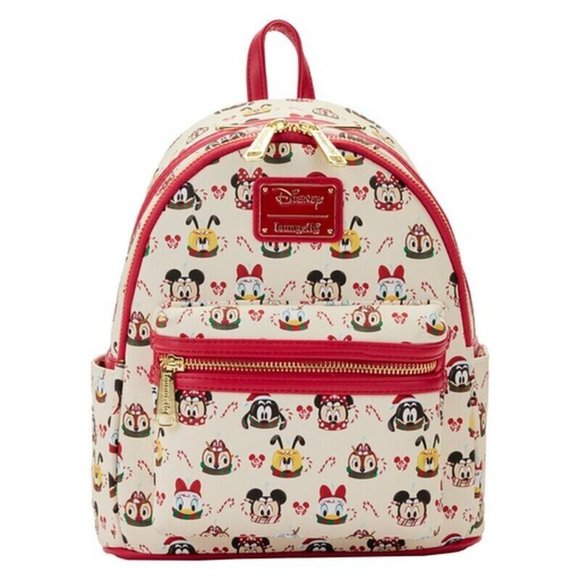 Loungefly Disney Minnie Mickey Hot Cocoa SCENTED Mini Backpack Ear Set NWT main image 5